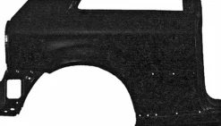 Aile arrière droite pour AUDI A3 I phase 2, 2000-2003, (modèle 3 portes), Neuve à peindre