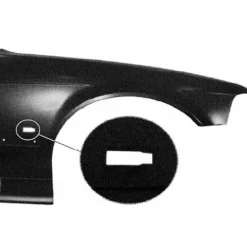 Aile avant droite pour BMW Serie 3 E36 COUPÉ, 1996-1998, trou feu clignotant, Neuve à peindre