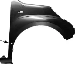 Aile avant droite pour FIAT QUBO, 2008-2016, trous feu clignotant et moulure, Neuve à peindre