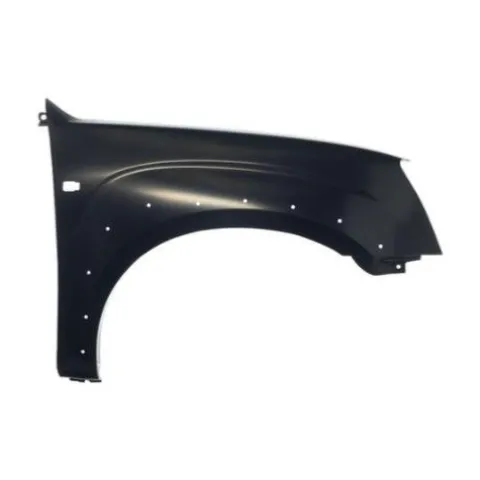 Aile avant droite pour ISUZU D-MAX I phase 2 2007-2011, avec trous élargisseur 4WD modèle 3D, avec trou feu répétiteur, Neuve