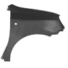 Aile avant droite pour RENAULT TWINGO III phase 2 depuis 2019, avec trou, en plastique, noire lisse sans apprêt, Neuve