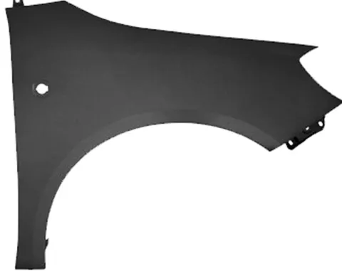 Aile avant droite pour SKODA FABIA II ph. 1 2007-2010, trou répétiteur, Neuve à peindre