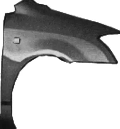 Aile avant droite pour TOYOTA COROLLA 2004-2007, avec trou, Mod. 3 / 5 portes, Neuve à peindre