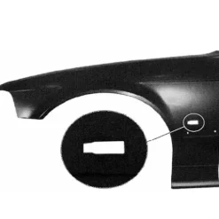 Aile avant gauche pour BMW Serie 3 E36 COUPÉ, 1996-1998, trou feu clignotant, Neuve à peindre