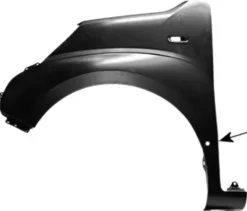 Aile avant gauche pour FIAT QUBO, 2008-2016, trous feu clignotant et moulure, Neuve à peindre
