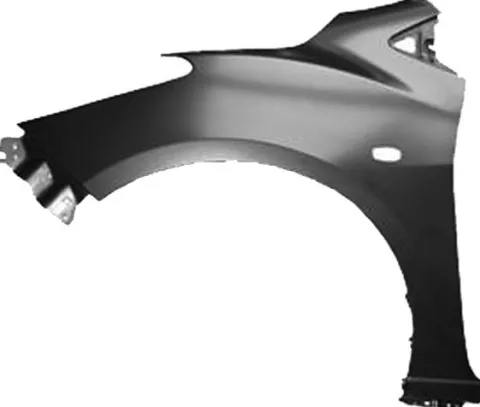 Aile avant gauche pour MAZDA 2 II 2007-2014, trou feu répétiteur, trou spoiler latéral, Neuve à peindre