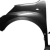 Aile avant gauche pour PEUGEOT BIPPER Combi 2008-2016, trous feu clignotant et moulure, à peindre