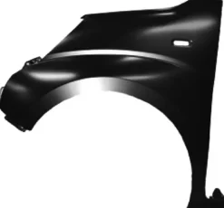 Aile avant gauche pour PEUGEOT BIPPER 2008-2016, trou feu clignotant, Neuve à peindre