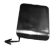 Cache crochet de remorquage pour NISSAN QASHQAI I ph.1, 2007-2010, pare chocs avant, noir