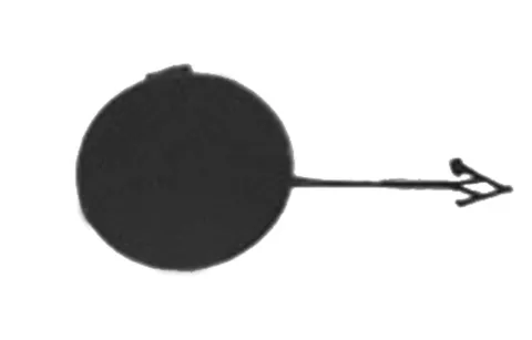 Cache crochet de remorquage avant pour AUDI A6 IV ph. 1 2011-2014, Neuf