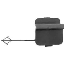 Cache crochet de remorquage avant pour VOLKSWAGEN LT CRAFTER II, depuis 2017, noir, neuf