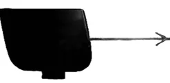 Cache crochet de remorquage pour AUDI A3 II ph.1 SPORTBACK 2004-2008, pare chocs avant