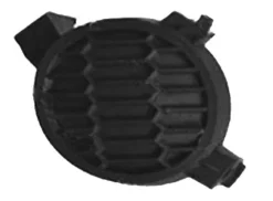 Cache feu antibrouillard gauche pour NISSAN MICRA III (K12) ph.3, 2007-2011, noir, pare chocs avant