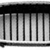 Calandre grille droite pour BMW série 3 E46, 2001-2004, noir, profil chromé, Neuve