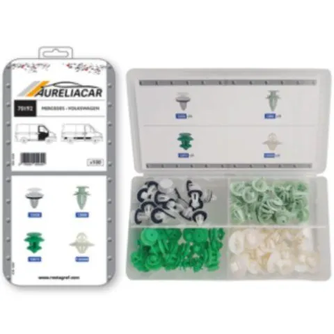 Coffret de 100 assortiment d'agrafes de panneaux de portes et moulures pour MERCEDES VOLKSWAGEN, Neuf