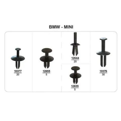 Coffret de 95 assortiments de Rivets plastiques d'aile avant et pare-chocs avant/arrière pour BMW MINI, Neuf