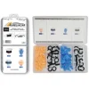 Coffret de 85 assortiments d'agrafes de panneaux de portes, moulures et élargisseurs d'ailes pour CITROEN, DACIA DS, OPEL, PEUGEOT, RENAULT, Neuf