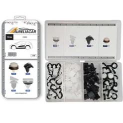 Coffret de 74 assortiments d'agrafes de moulures de moulure et élargisseurs d'ailes pour FORD, Neuf