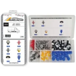 Coffret de 106 assortiments d'agrafes de moulures pour FIAT, NISSAN, OPEL, RENAULT, Neuf