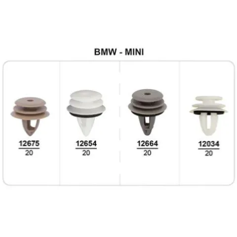 Coffret de 80 assortiments d'agrafes de panneaux de portes pour BMW MINI, Neuf