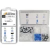 Coffret de 90 assortiments d'agrafes de moulures pour CITROËN, FIAT, OPEL, PEUGEOT, TOYOTA, Neuf