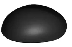 Coque rétroviseur droit pour TOYOTA AYGO I phase 2, 2009-2012, noire, Neuve