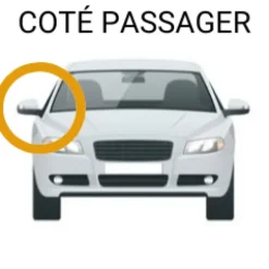 Coque rétroviseur droit pour AUDI A3 III ph.1 (3 portes) 2012-2016, Neuve à peindre