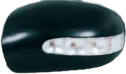 Coque rétroviseur droit pour MERCEDES (W203) CLASSE C ph.2 2004-2007, feu clignotant, noire à apprêter, Neuve