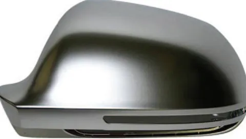 Coque rétroviseur gauche pour AUDI Q3 I phase 1, 2011-2014, Chromé en aluminium, Neuve