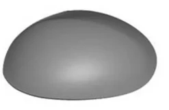 Coque rétroviseur gauche pour PEUGEOT 107 phase 1, 2005-2008, Neuve à peindre