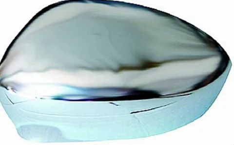 Coque rétroviseur gauche pour FIAT 500 phase 1, 2007-2015, chromée, Neuve