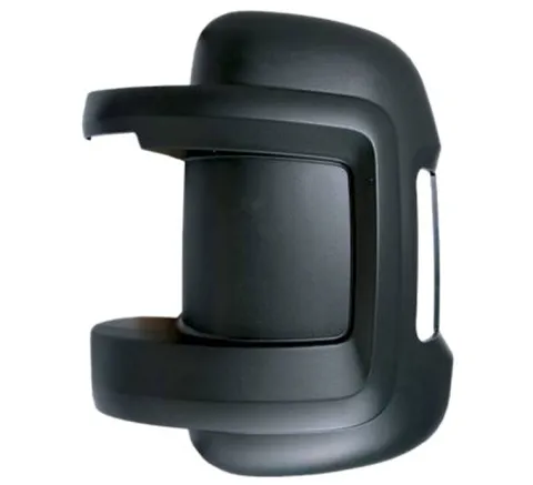 Coque rétroviseur gauche pour PEUGEOT BOXER II phase 2 depuis 2014 >, (bras court), noire, Neuve