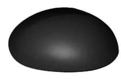 Coque rétroviseur gauche pour CITROËN C1 I phase 3, 2012-2014, noire, Neuve