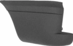 Crosse arrière gauche pour FIAT DOBLO I phase 1, 2001-2005, noire, embout pare chocs arrière, Neuf