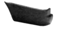 Crosse arrière gauche pour FORD TRANSIT Mk5, 1994-2000, noire, embout pare chocs arrière, Neuf