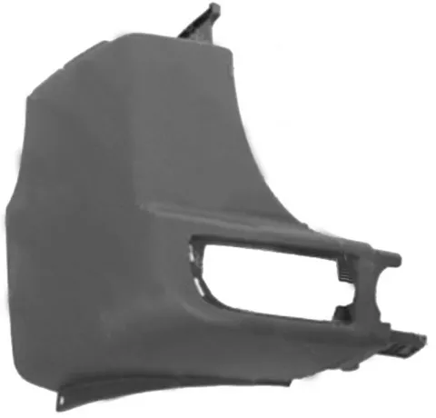 Crosse arrière gauche pour VOLKSWAGEN CRAFTER, 2006-2011, noire, embout pare chocs arrière, Neuf