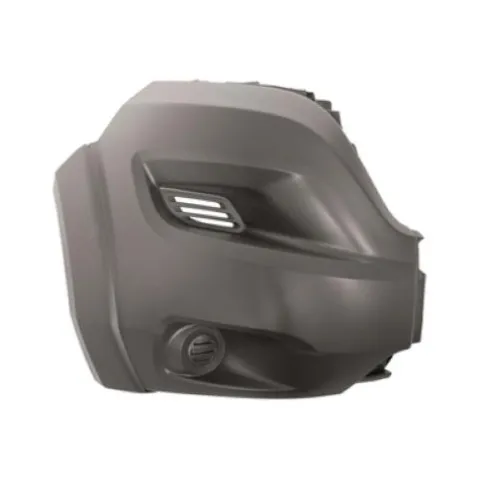 Crosse pare chocs avant droit pour PEUGEOT BOXER II phase 2 depuis 2014, embout gris, avec élargisseur, modèle Heavy