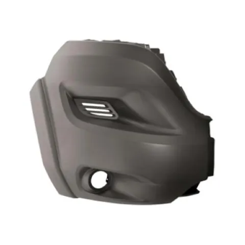 Crosse pare chocs avant droit pour CITROËN JUMPER II ph.2 depuis 2014, (Heavy), embout gris, avec élargisseur,trou AB