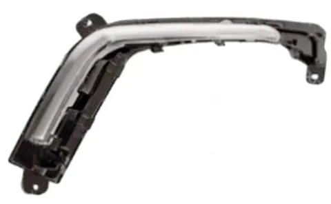 Enjoliveur grille de calandre gauche pour PEUGEOT 308 I ph.2, 2011-2013, moulure chromée, pare chocs