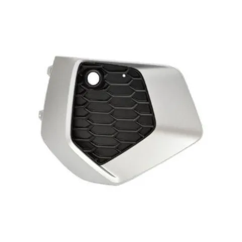 Grille avant droite pour AUDI A3 IV depuis 2020, noire, avec cadre argenté, Neuve