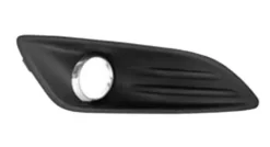 Grille calandre droite FORD FIESTA VI phase 2 , 2013-2016 noire & chromée, trou feu antibrouillard