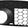 Grille calandre droite VOLKSWAGEN GOLF V 2003-2008 GTI, noire trou antibrouillard, pare chocs avant