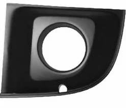Grille calandre gauche pour FIAT 500 phase 1, 2007-2015 noire, trou antibrouillard, pare chocs avant