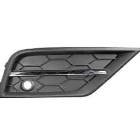 Grille de calandre avant droite pour VOLKSWAGEN TIGUAN II phase 1, 2016-2020, trou radar, noire/chromée, neuve