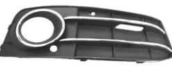 Grille de calandre droite pour AUDI A4 IV ph. 1 2007-2011, trou antibrouillard, profil chromé, Neuve
