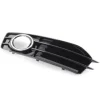 Grille de calandre droite pour AUDI A3 II ph.3 (3 portes) 2008-2012, S-LINE, noire brillante, chromé, trou feu AB, Neuve
