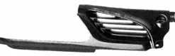 Grille de calandre droite pour RENAULT SCENIC I phase 1, 1996-1999, noire, baguette sous phare