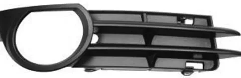 Grille de calandre droite pour AUDI A3 II ph.1 SPORTBACK 2004-2008, noire, trou AB, pare chocs avant