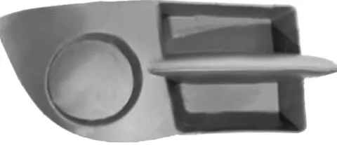 Grille de calandre droite pour RENAULT CLIO CAMPUS, 2006-2009, noire, pare chocs avant, Neuve