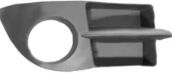 Grille de calandre droite RENAULT CLIO CAMPUS 2006-2009 noire, trou antibrouillard, pare chocs avant